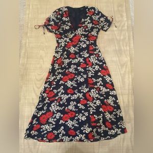 Madewell Floral Tea Dress, Size 4